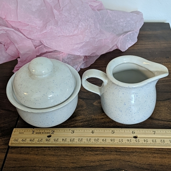 German pottery - creamer and sugar bowl - Picture 10 of 10